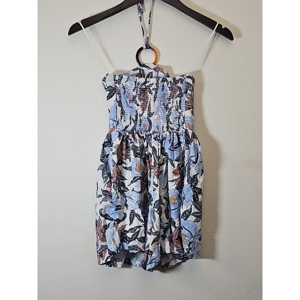 Old Navy Fit & Flare ORing Floral Romper Women's Size XS Floral Multi Sleeveless - Picture 4 of 11